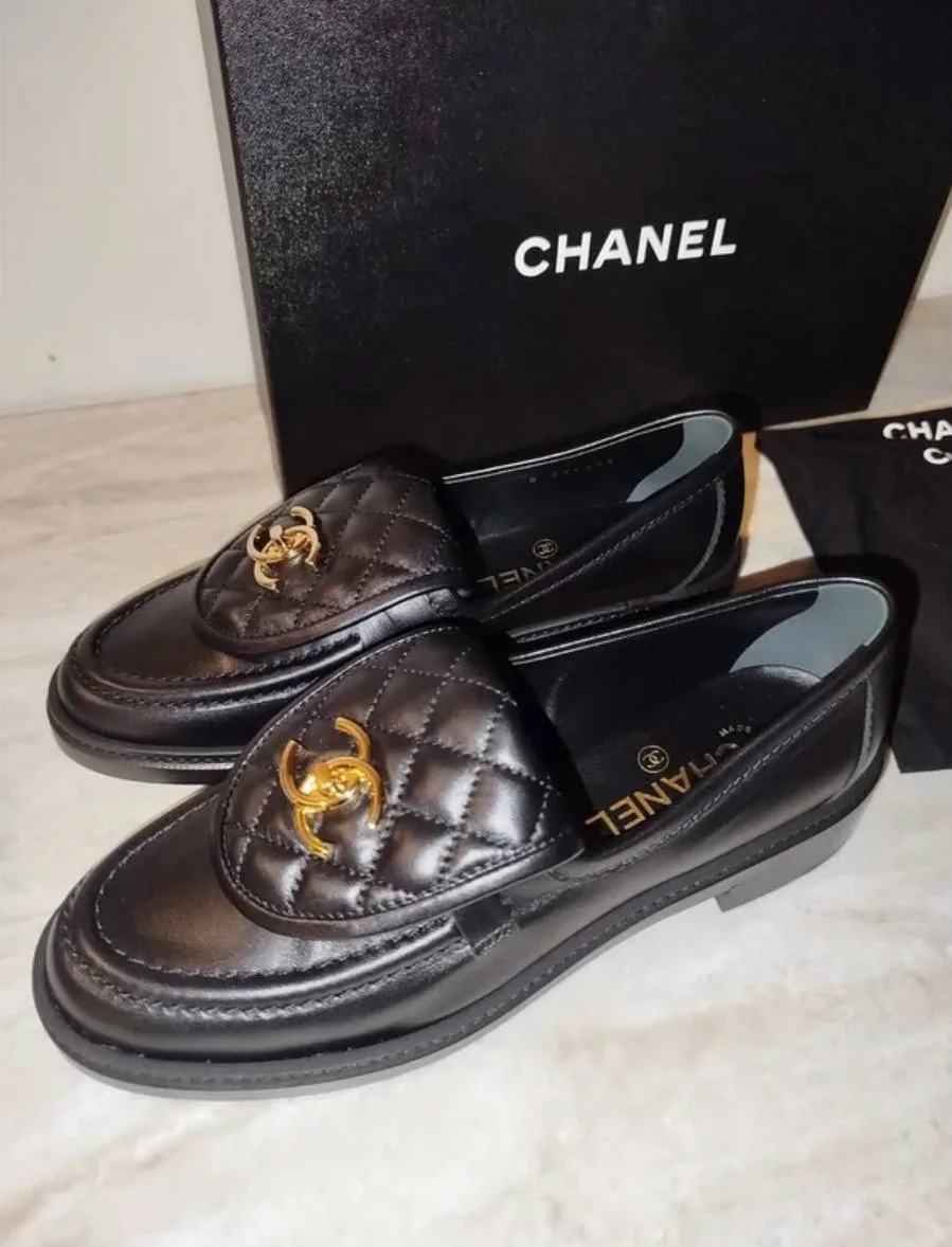 Лоферы Chanel 🖤
