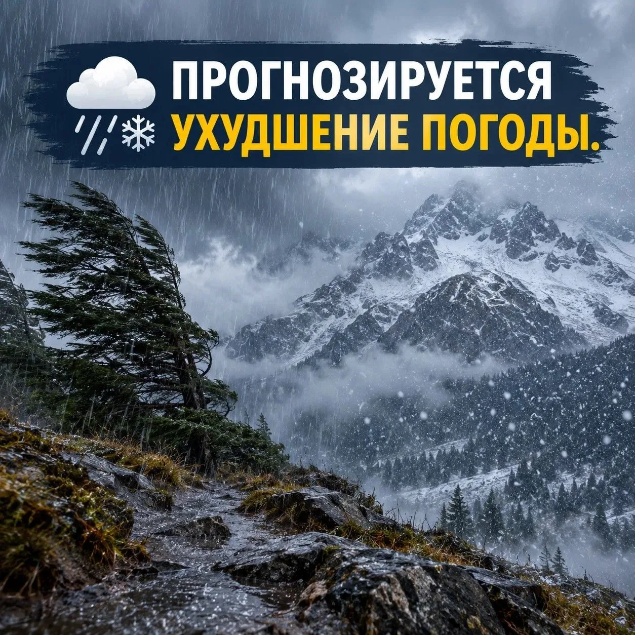 ⚠️ ВНИМАНИЕ! УХУДШЕНИЕ ПОГОДЫ! ⚠️