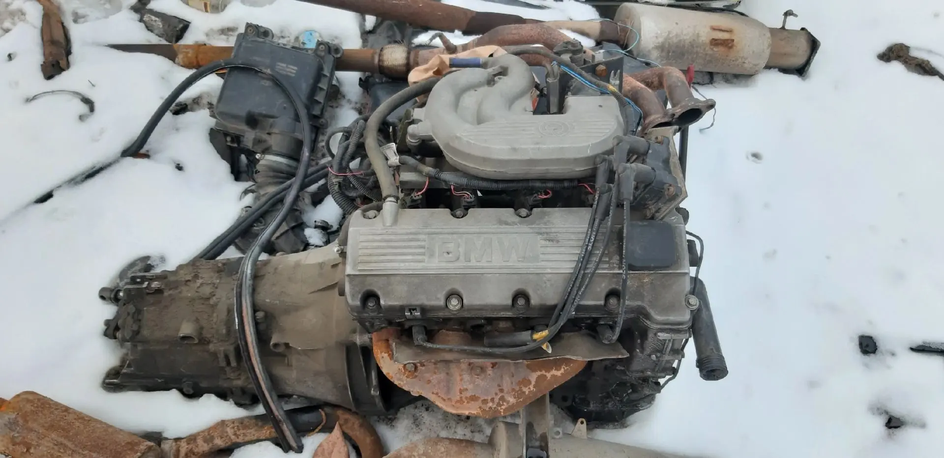 Двигатель на запчасти BMW 3 E36 M43B16+КПП Getrag 220