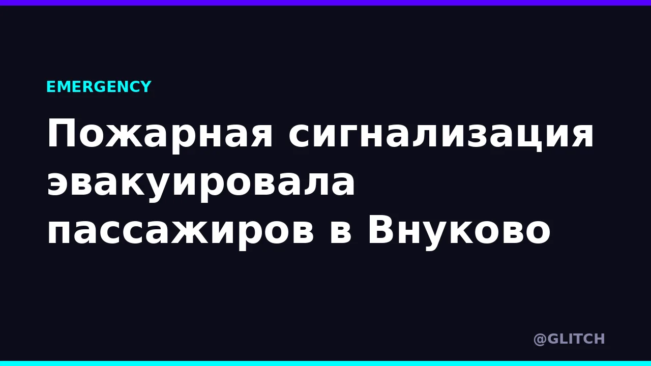 Пожарная сигнализация эвакуировала пассажиров в Внуково