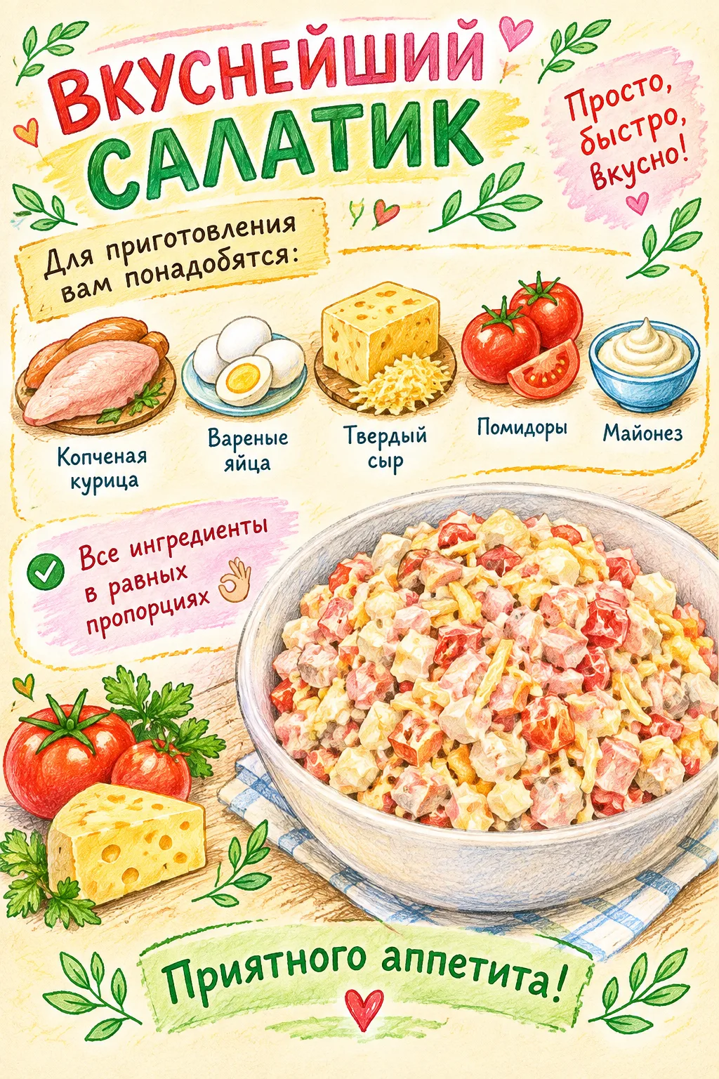 👨‍🍳 ВКУСНЕЙШИЙ САЛАТИК