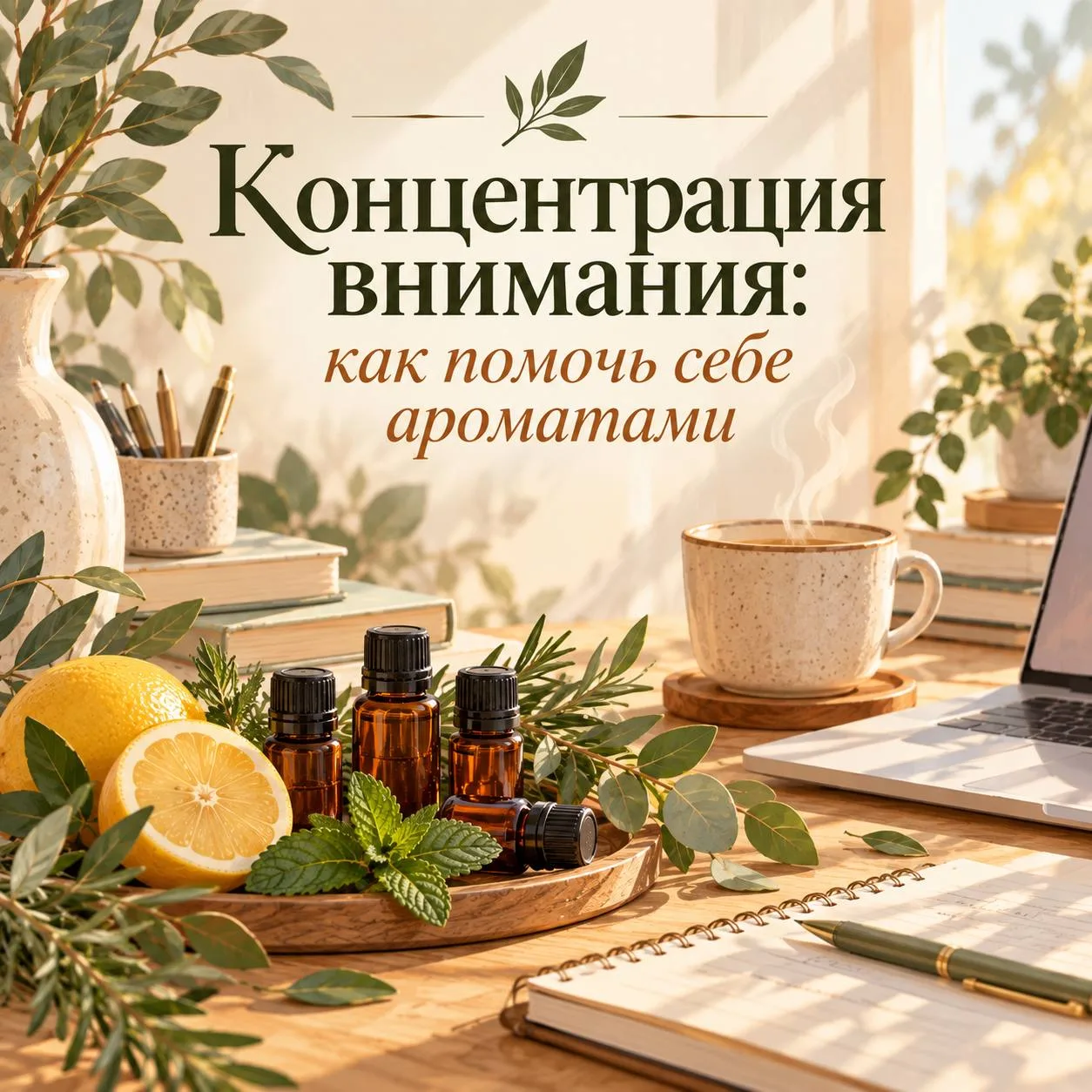 🧠 Концентрация внимания: как помочь себе ароматами