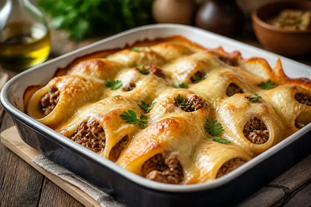 Макароны-ракушки с мясом и сыром — рецепт сытного ужина вместо надоевших спагетти. Конк...