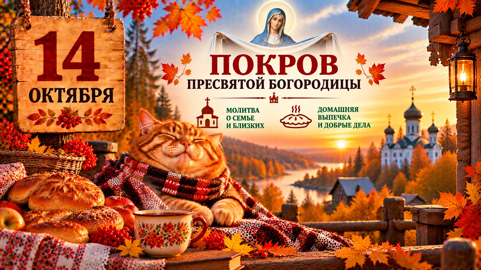 🌿 14 октября — Покров Пресвятой Богородицы: народные приметы 🌿
