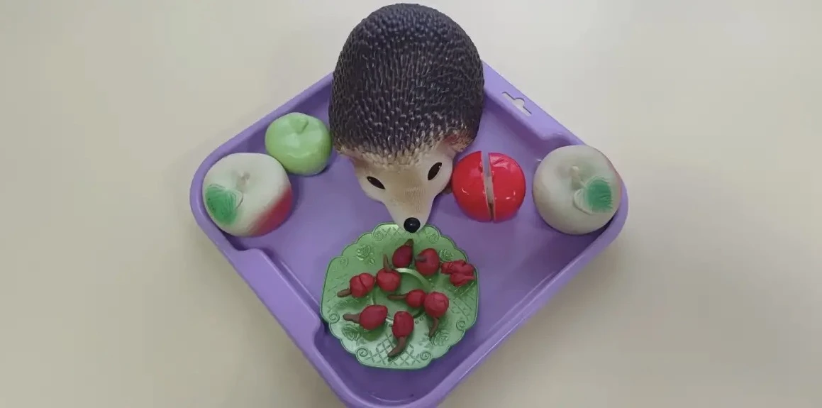 Лепка в разновозрастной группе «Яблоки для ёжика»🍏🍎