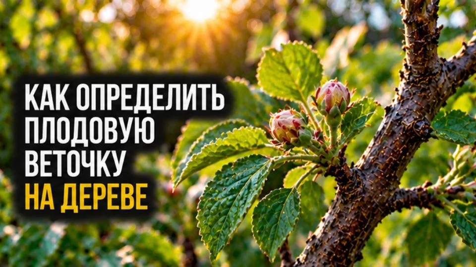 Как определить плодовую веточку на дереве