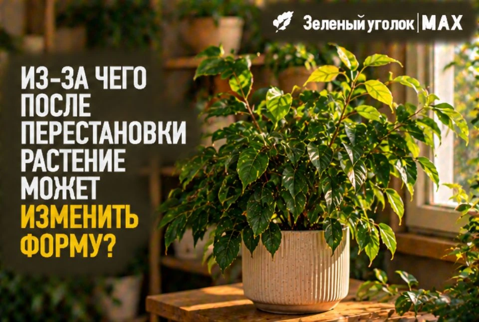 🍃 ИЗ-ЗА ЧЕГО ПОСЛЕ ПЕРЕСТАНОВКИ РАСТЕНИЕ МОЖЕТ ИЗМЕНИТЬ ФОРМУ?