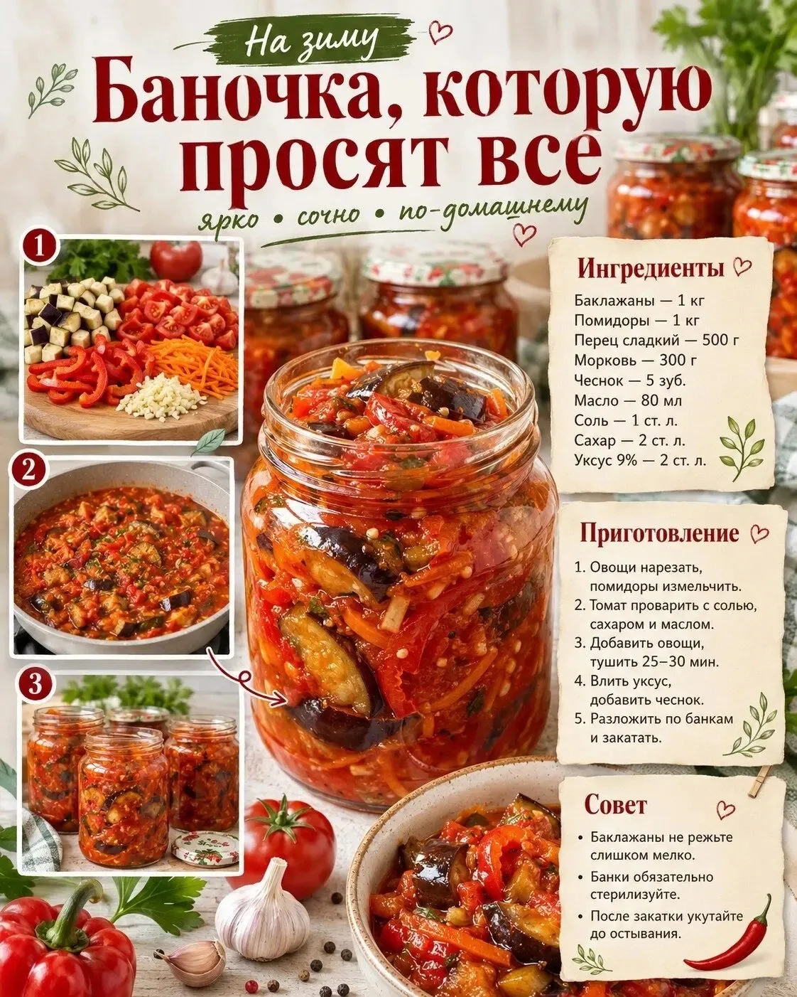 Эта закуска на зиму из тех, которые открываешь