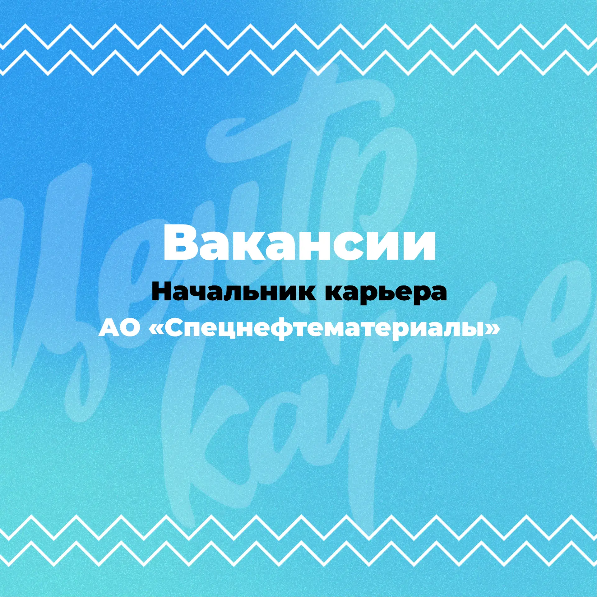Вакансия «Начальник карьера» в АО «Спецнефтематериалы» 👨