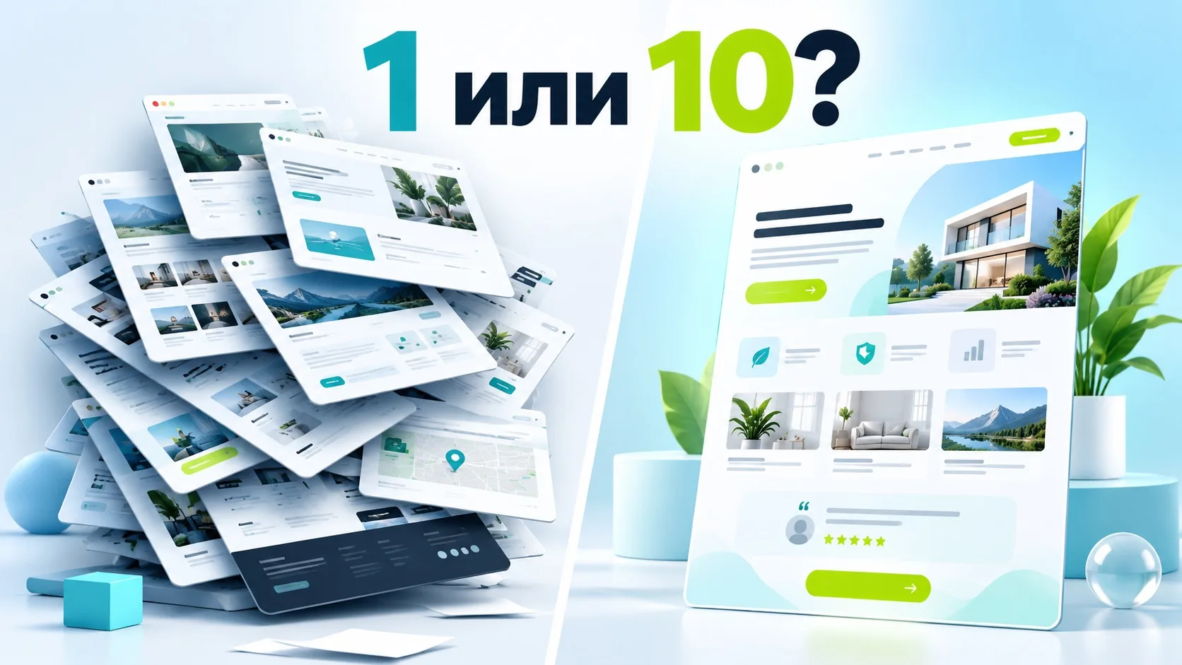 А вам точно нужен сайт на 10 страниц?