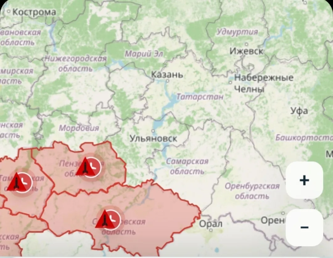 ❗Начались массовые фиксации крылатых ракет в соседних к Уралу регионах.