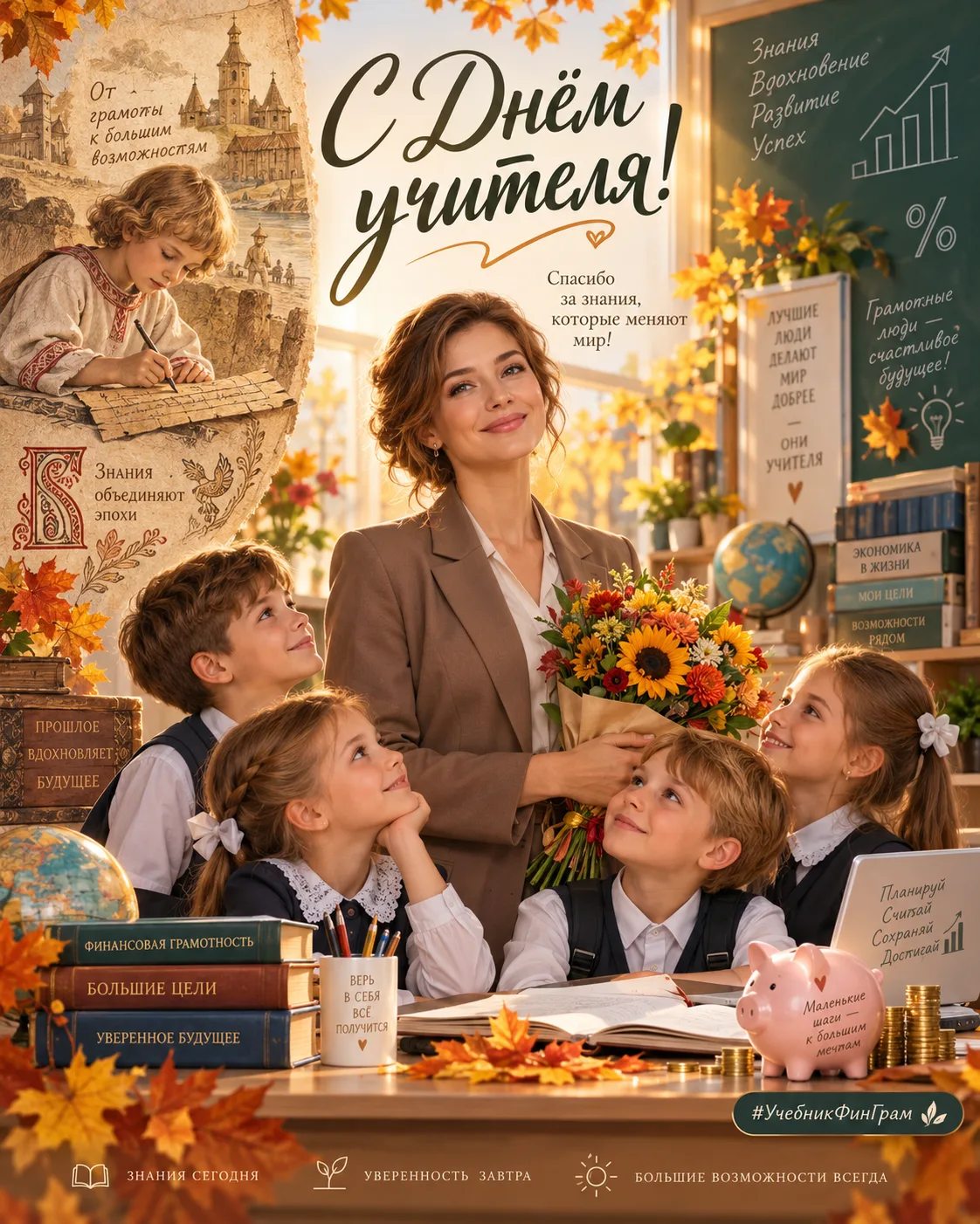 🍂 Сегодня — День учителя!