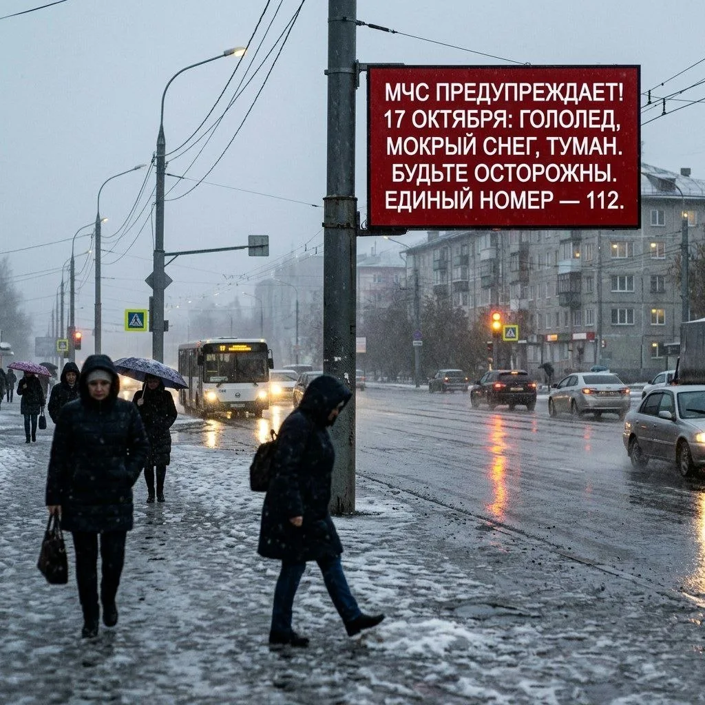 МЧС предупредило томичей о погоде 17 октября