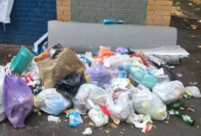 🗑 В Люблино жители жалуются на переполненные контейнеры