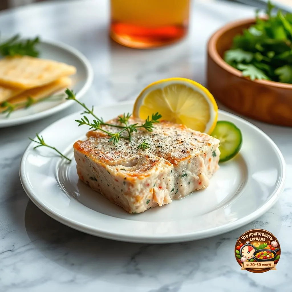 🍽️ Рыбный паштет с огурцами и лимоном