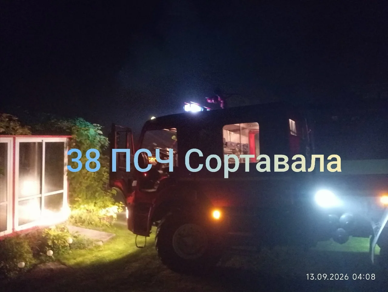 💥13 сентября 2026 в 03:36 на пульт диспетчера пожарной охраны поступило сообщение о по...