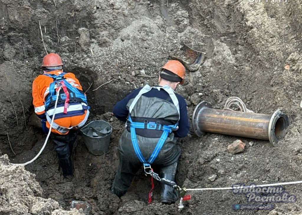 В Железнодорожном районе Ростова восстановили водоснабжение после крупной аварии
