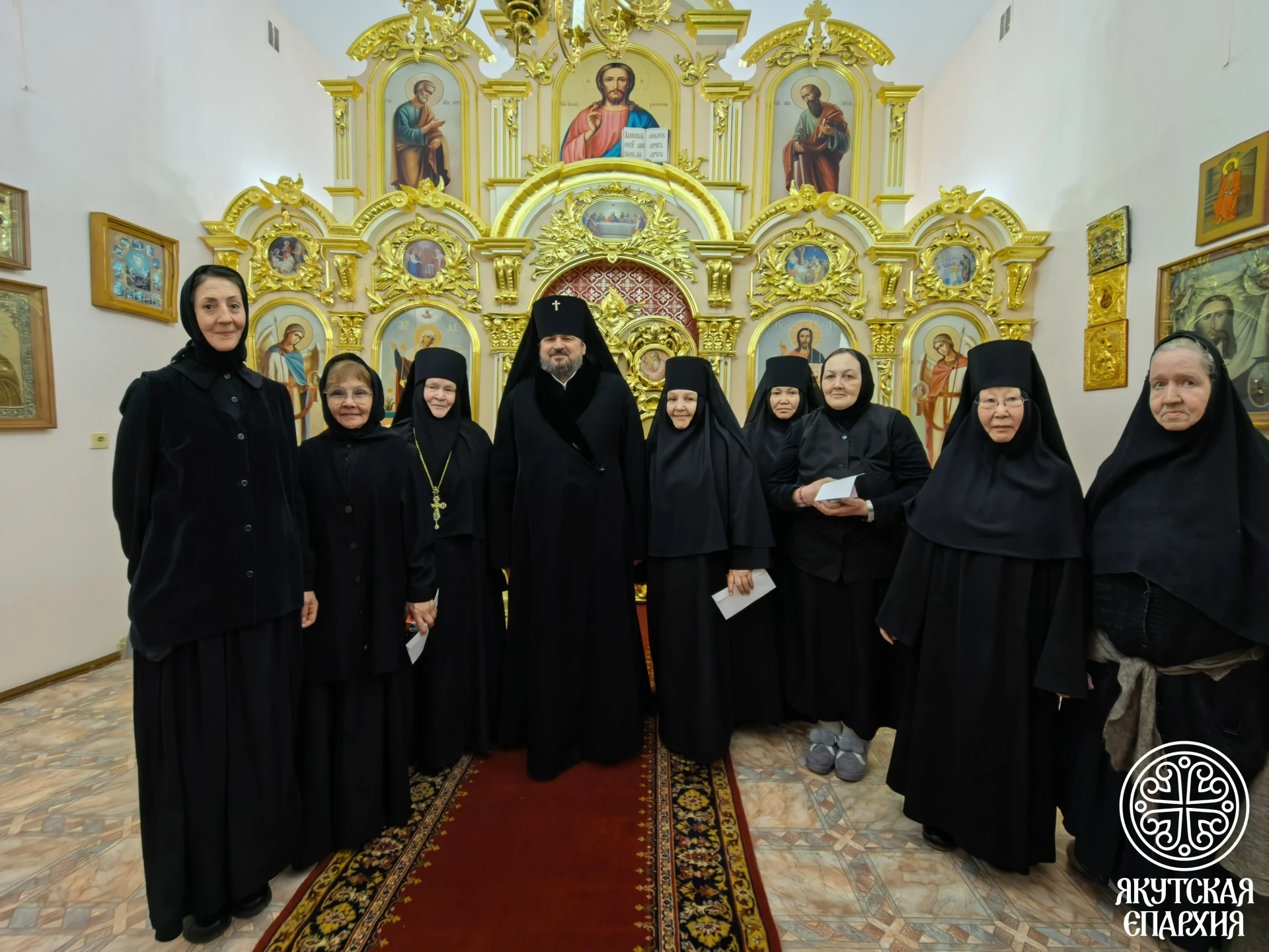 Архиерейское богослужение в Покровском женском монастыре в канун престольного праздника