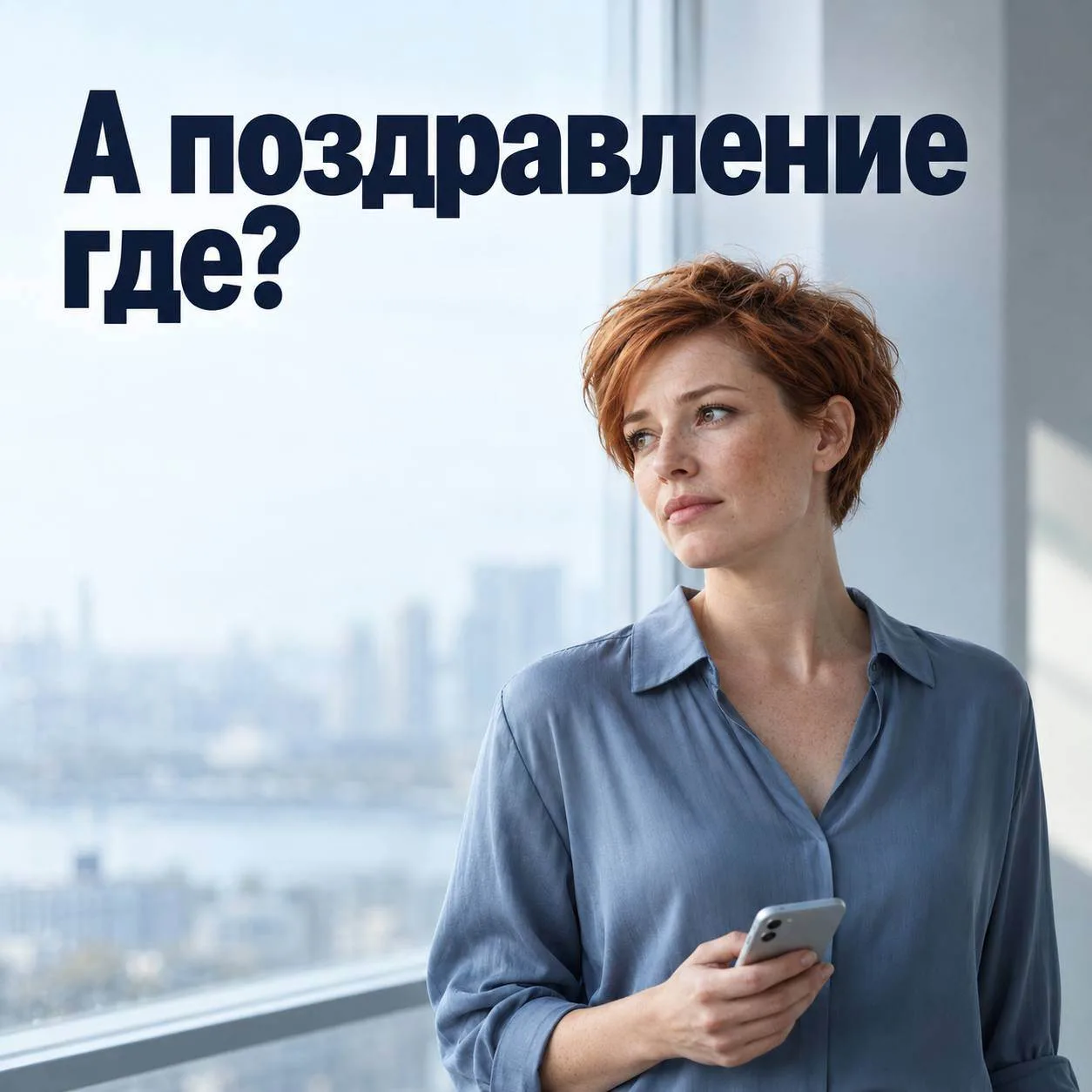 А поздравление где?