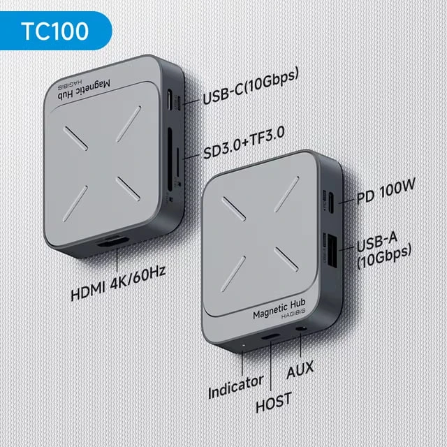 📣Магнитный USB-C концентратор 7 в 1