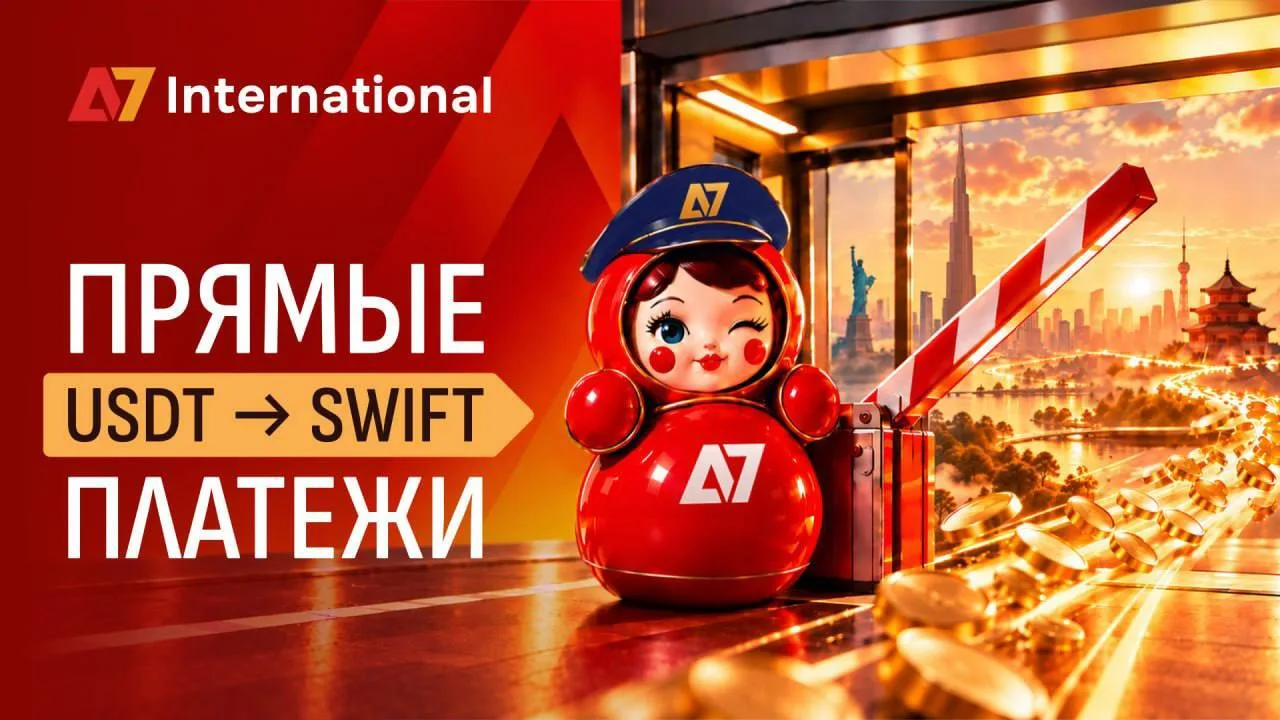 Вчера анонсировали, а сегодня USDT уже доступен для SWIFT-переводов через A7 Internatio...