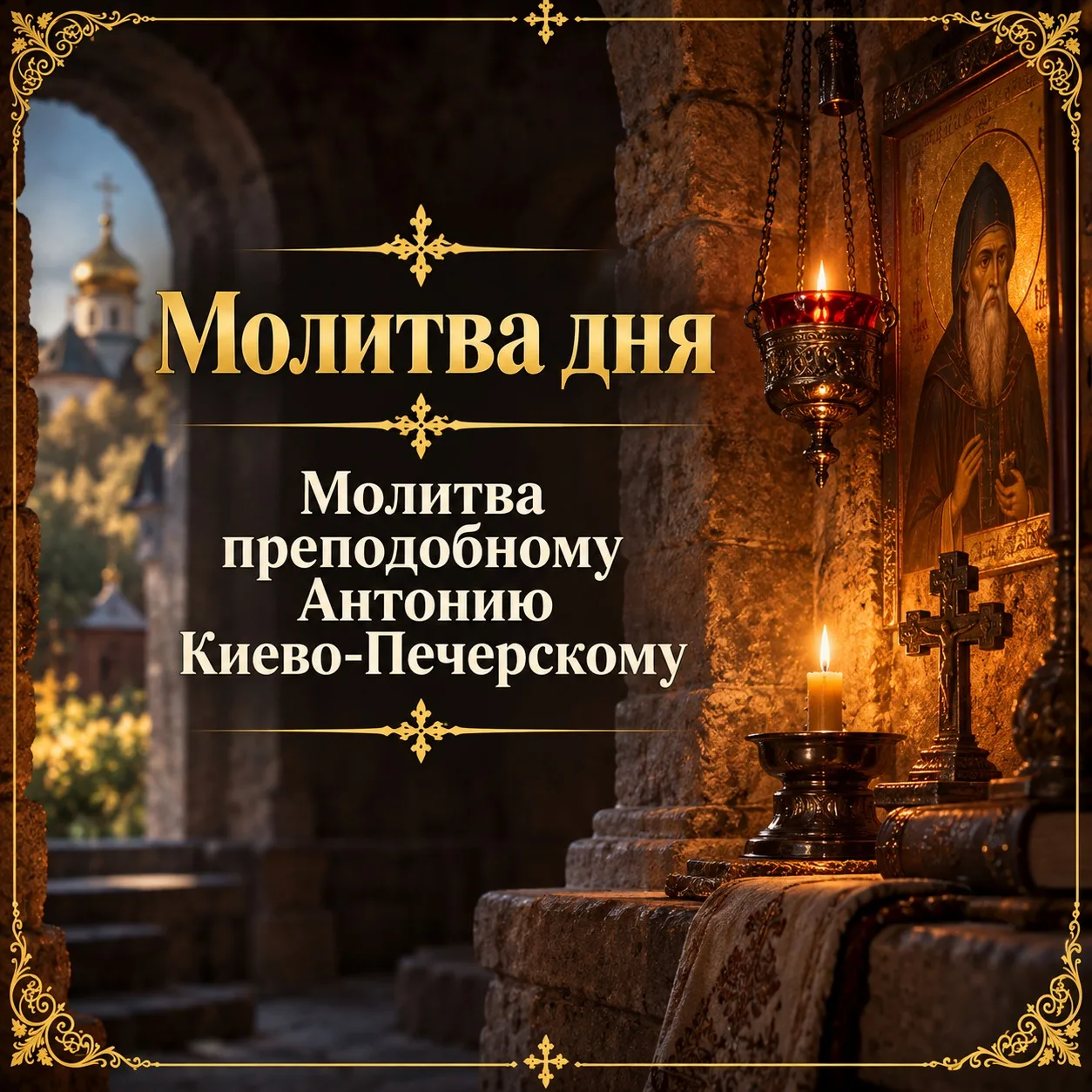 Молитва преподобному Антонию Киево-Печерскому