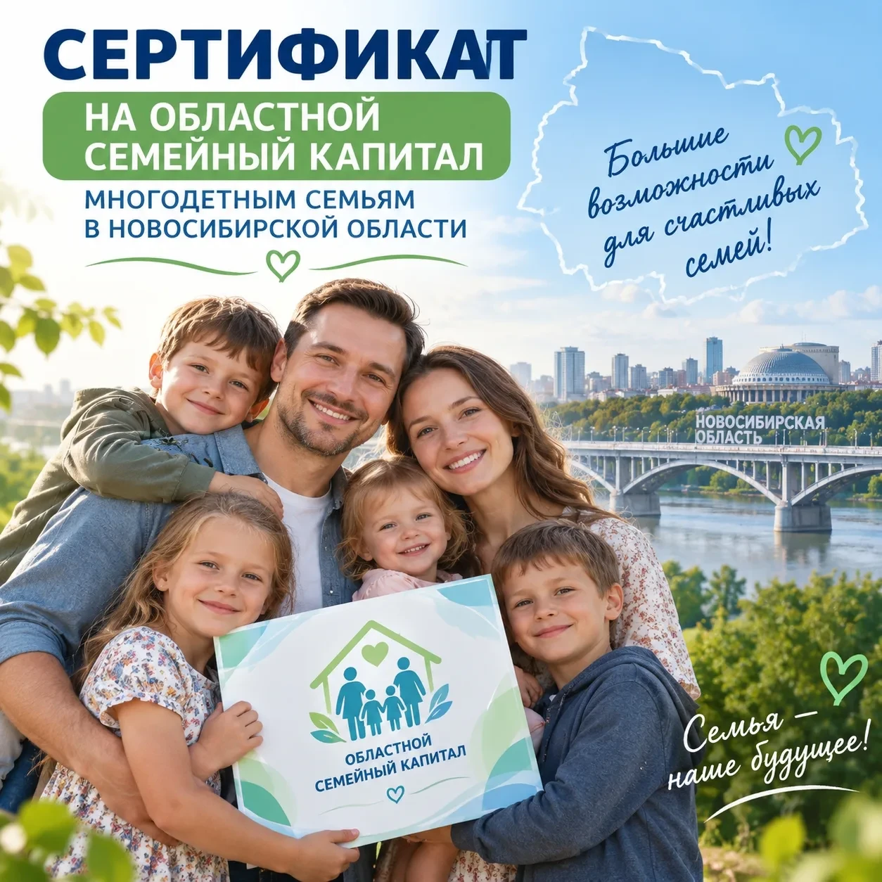 👪 Сертификат на областной семейный капитал выдают многодетным семьям