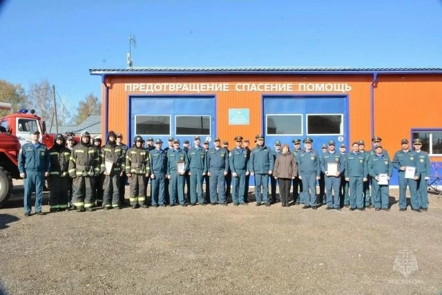 🚒 В посёлке Лебяжье завершён комплексный ремонт здания пожарно‑спасательной части. Реа...