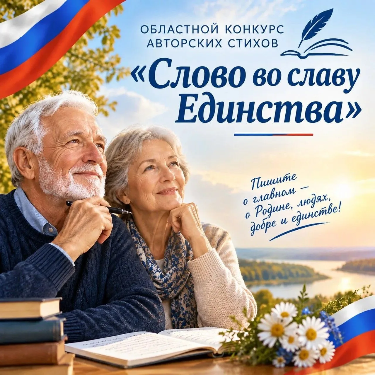 🎉 Объявляем областной конкурс авторских стихов «Слово во славу Единства»! 🎉