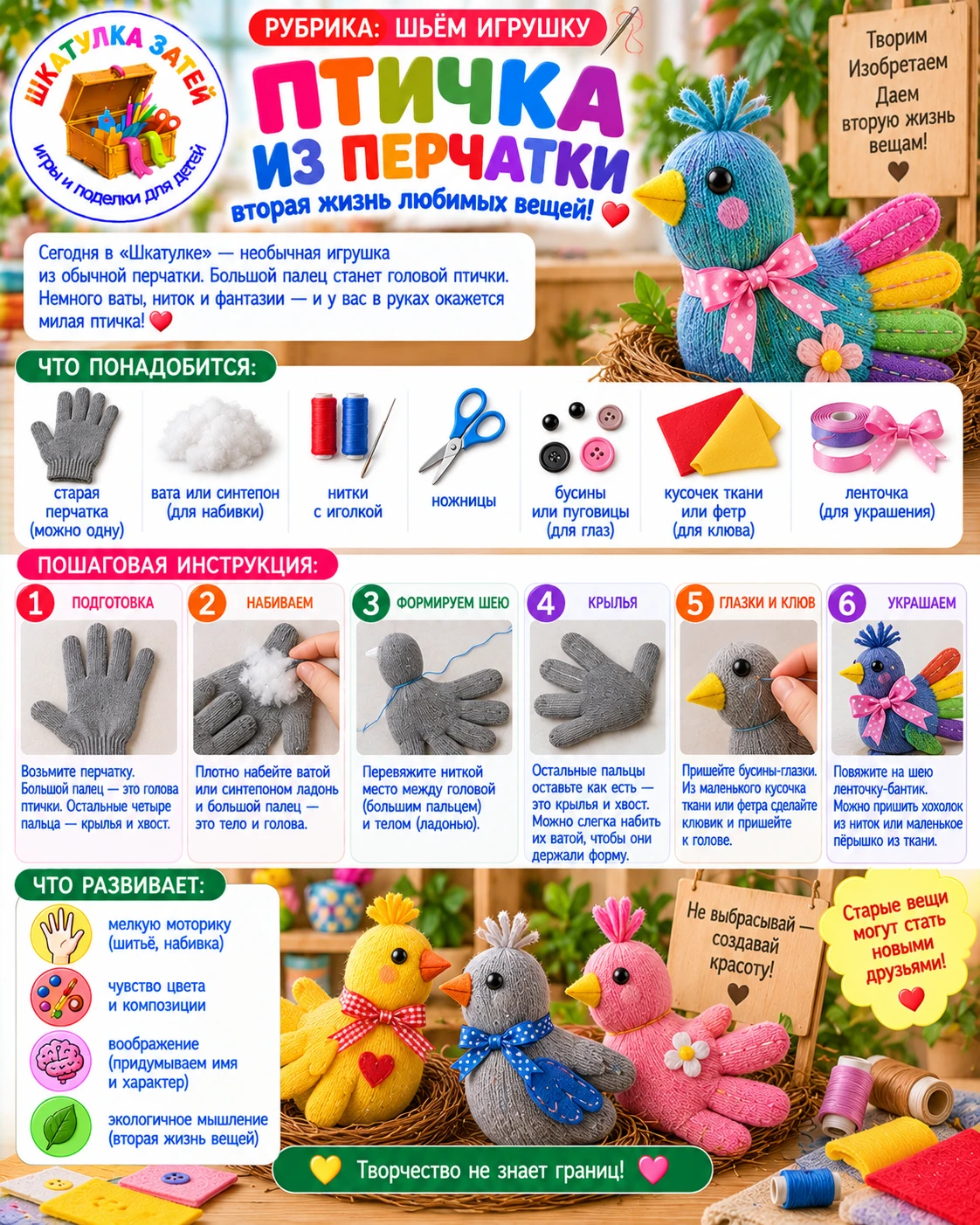 🧵📦 РУБРИКА: ШЬЁМ ИГРУШКУ
