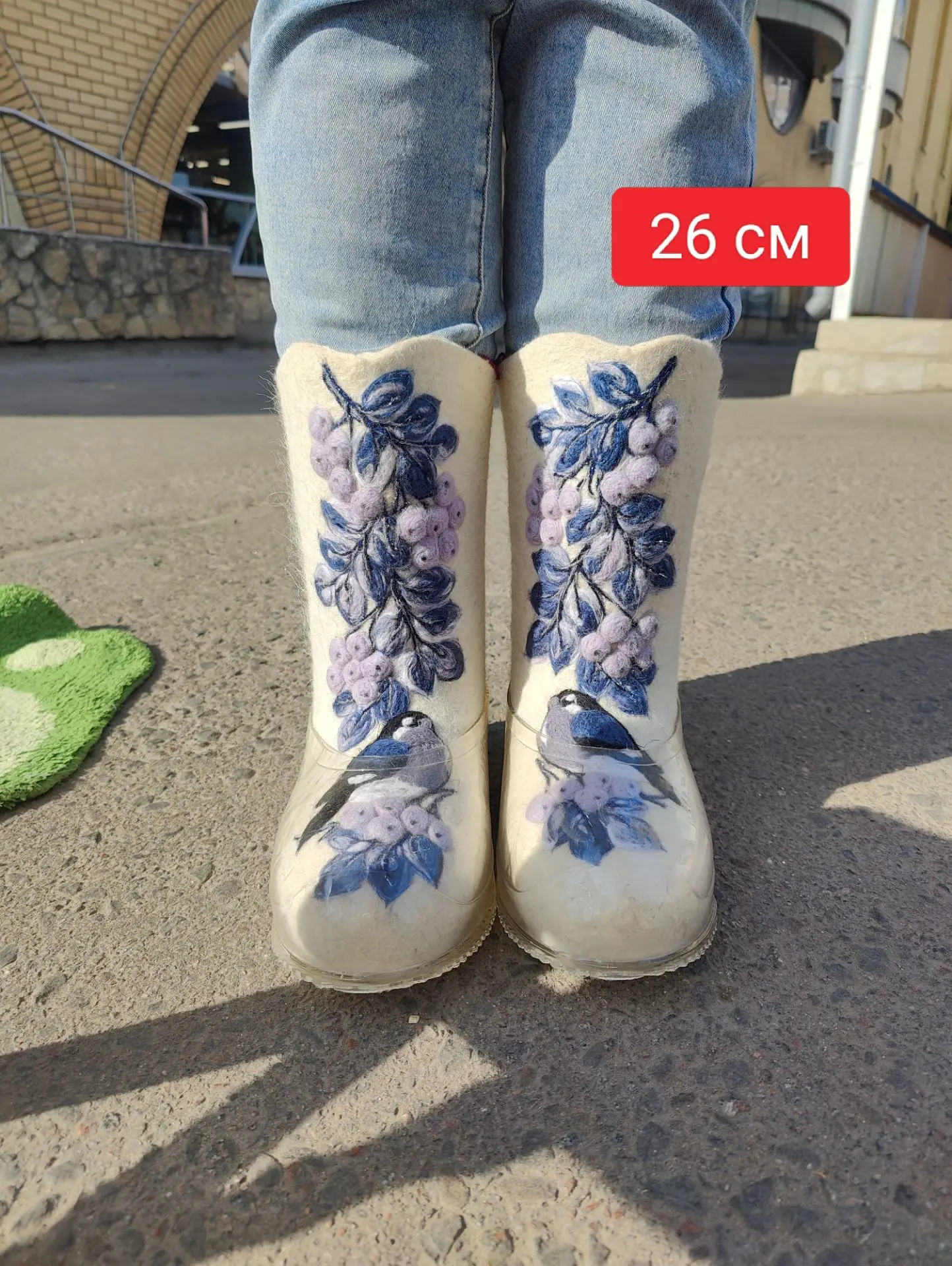 Чувашские валенки с вышивкой🤩