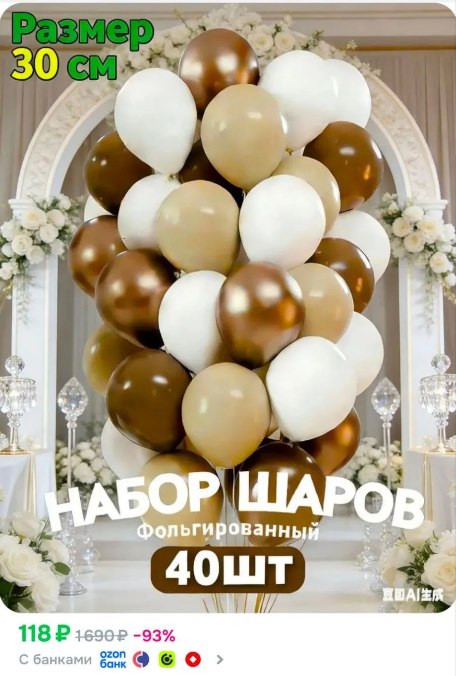 Набор воздушных шаров Фотозона для праздника