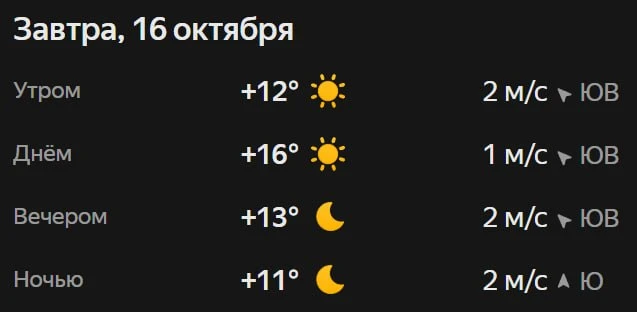 Прогноз погоды☀️
