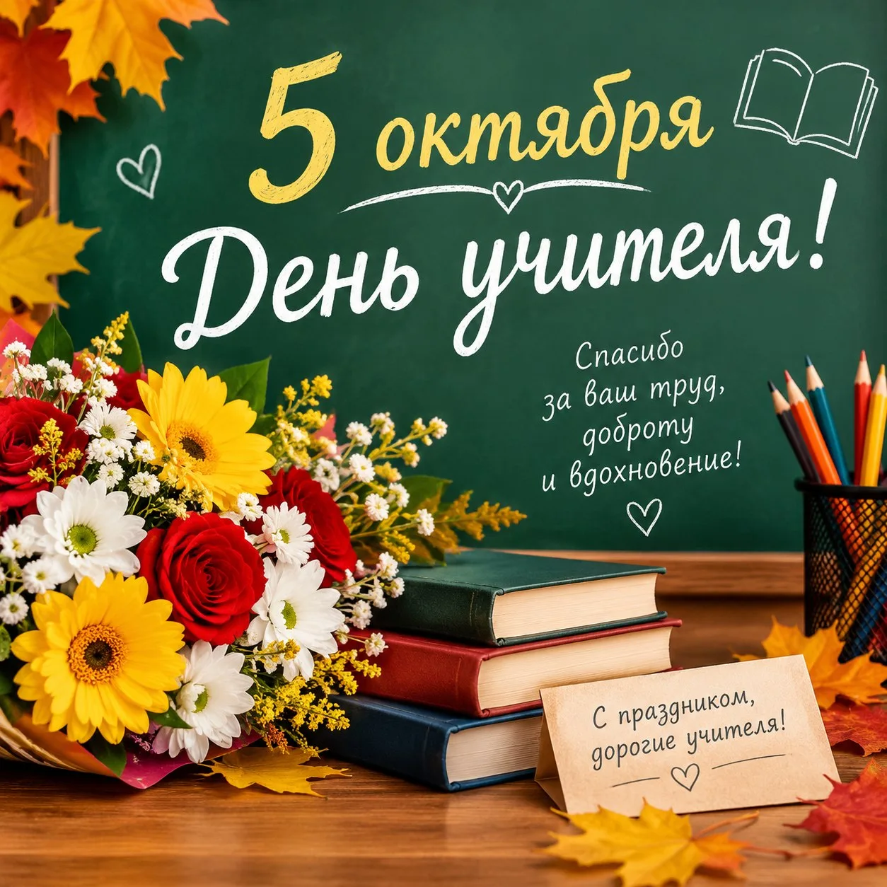С Днем учителя! 🍂🔔