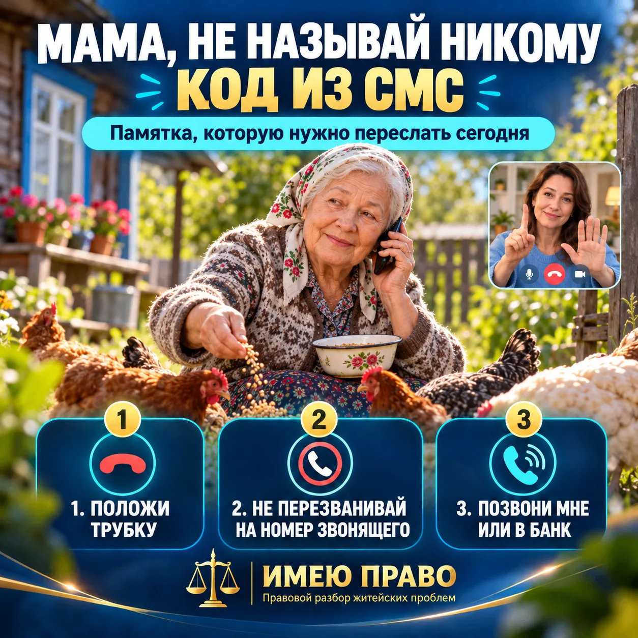 📱 «МАМА, НЕ НАЗЫВАЙ НИКОМУ КОД ИЗ СМС».                                               ...