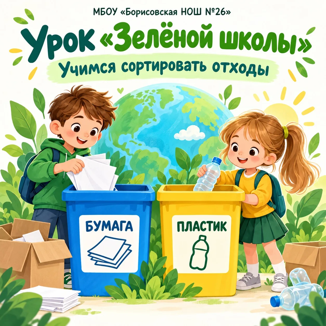 ♻️ Урок «Зелёной школы»: маленькие шаги к большой заботе о планете! 🌍