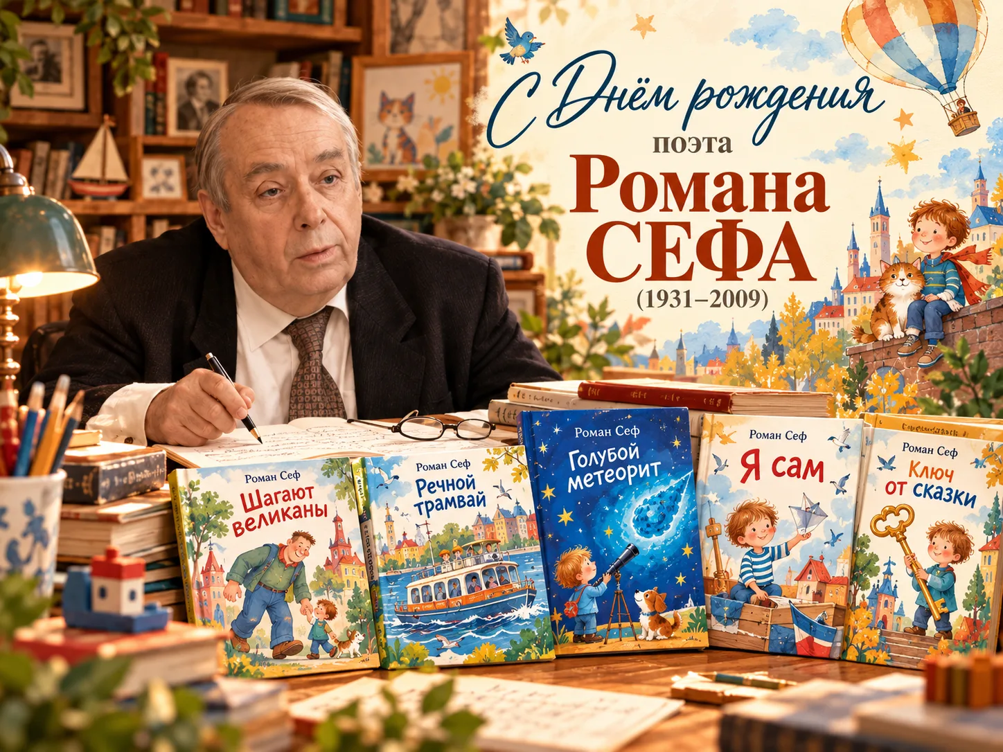 📚✨ 6 октября 1931 года родился Роман Семёнович Сеф — поэт, писатель, драматург и перев...