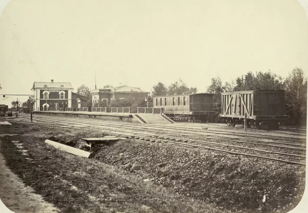 Станция "Подсолнечная" в 1894 году.