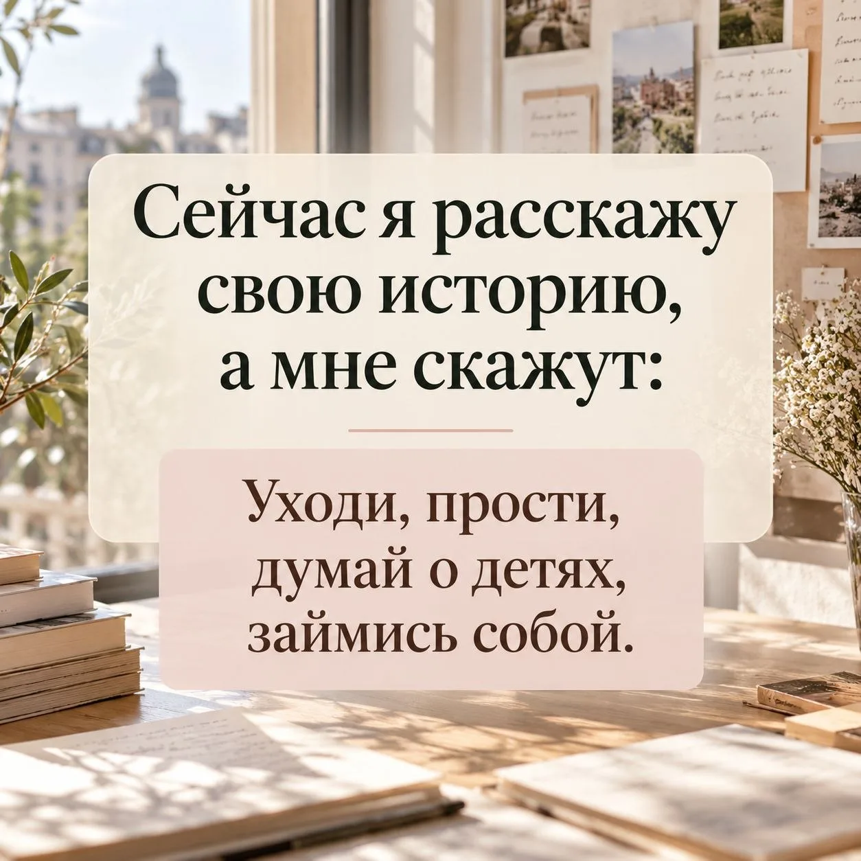 🤍 «СЕЙЧАС Я РАССКАЖУ СВОЮ ИСТОРИЮ, А МНЕ СКАЖУТ: УХОДИ, ПРОСТИ, ДУМАЙ О ДЕТЯХ…»