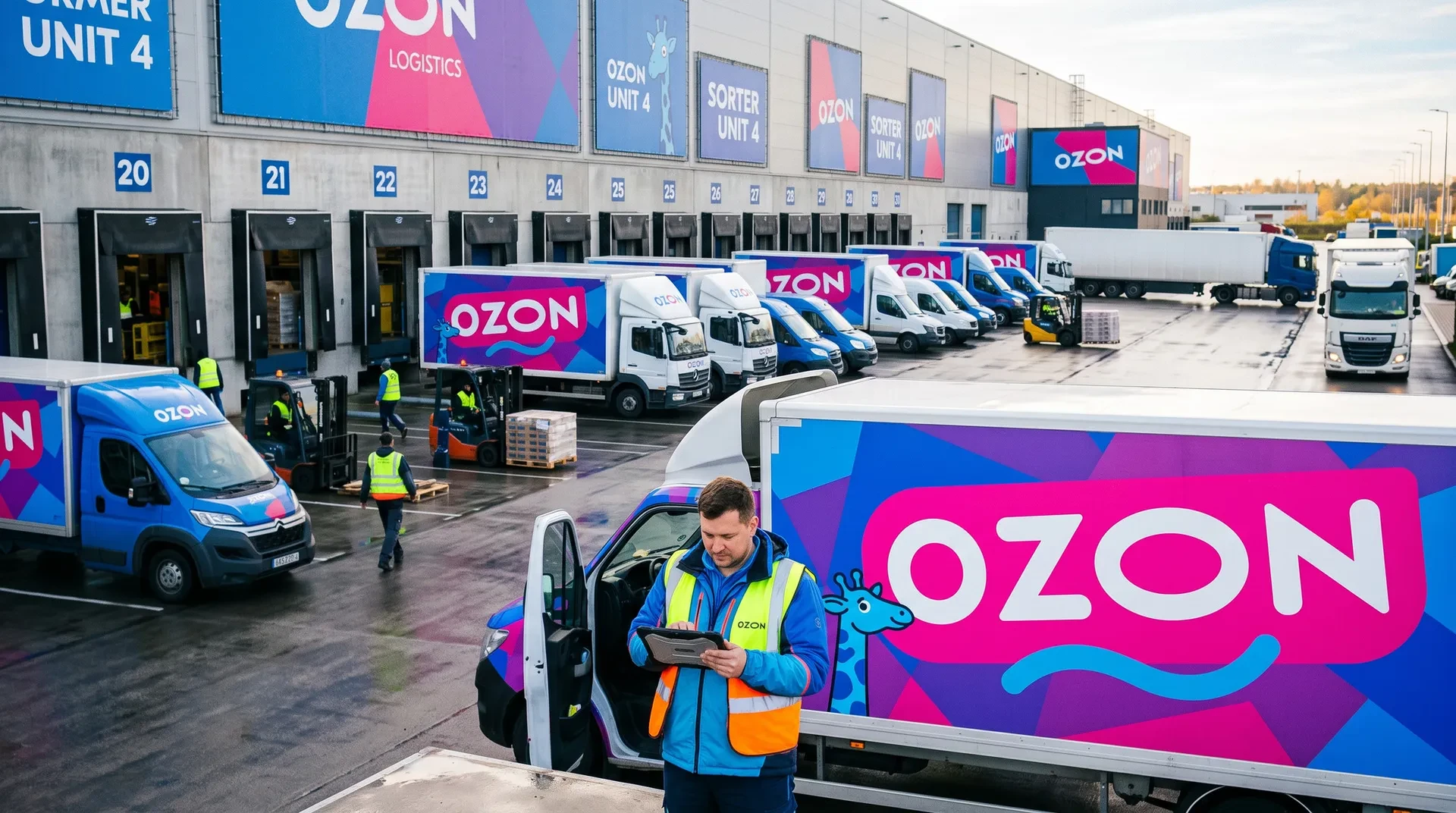 OZON ВВЕДЁТ КОМПЕНСАЦИЮ ПРОСТОЯ ПЕРЕВОЗЧИКАМ: 21 РУБЛЬ В МИНУТУ