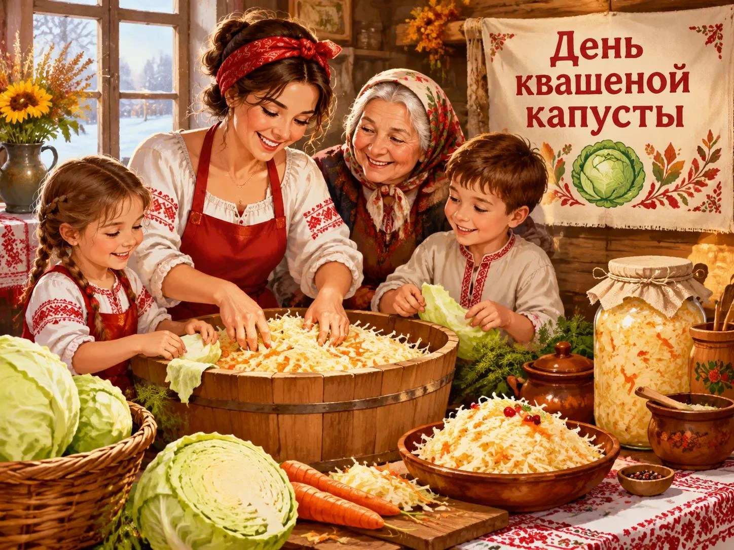 08 октября в России отмечается еще один неофициальный праздник - 🥬День квашеной капуст...