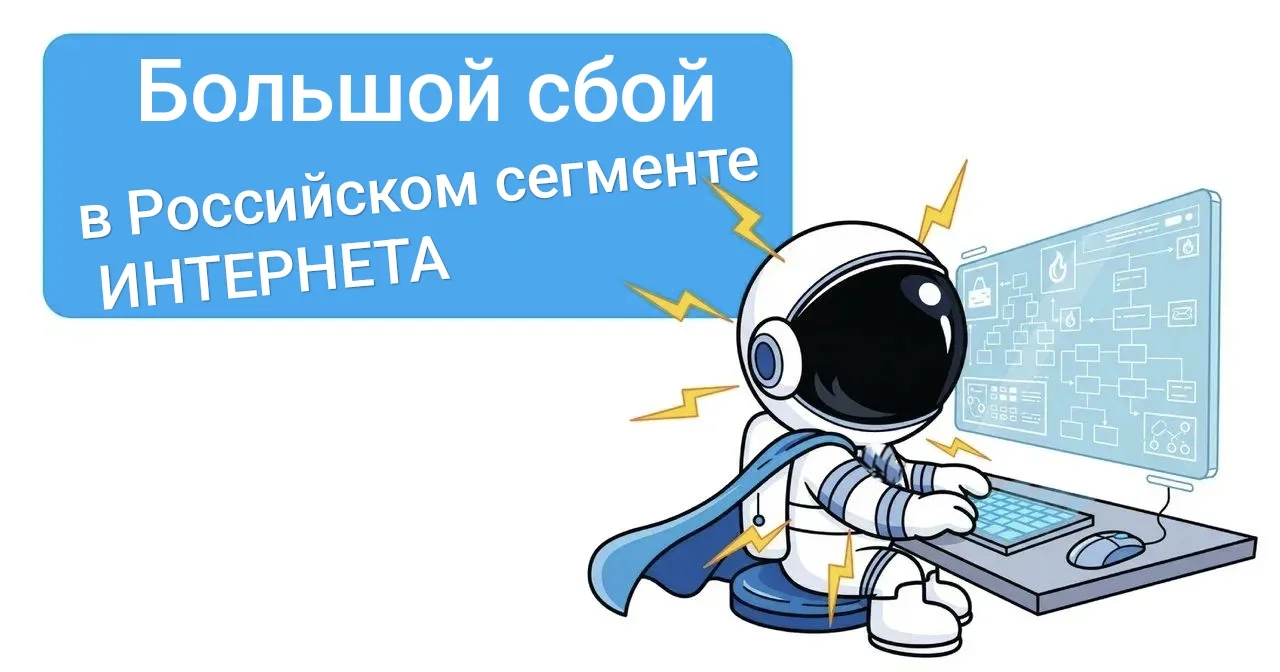 ⚡️Масштабный сбой Рунета продолжается