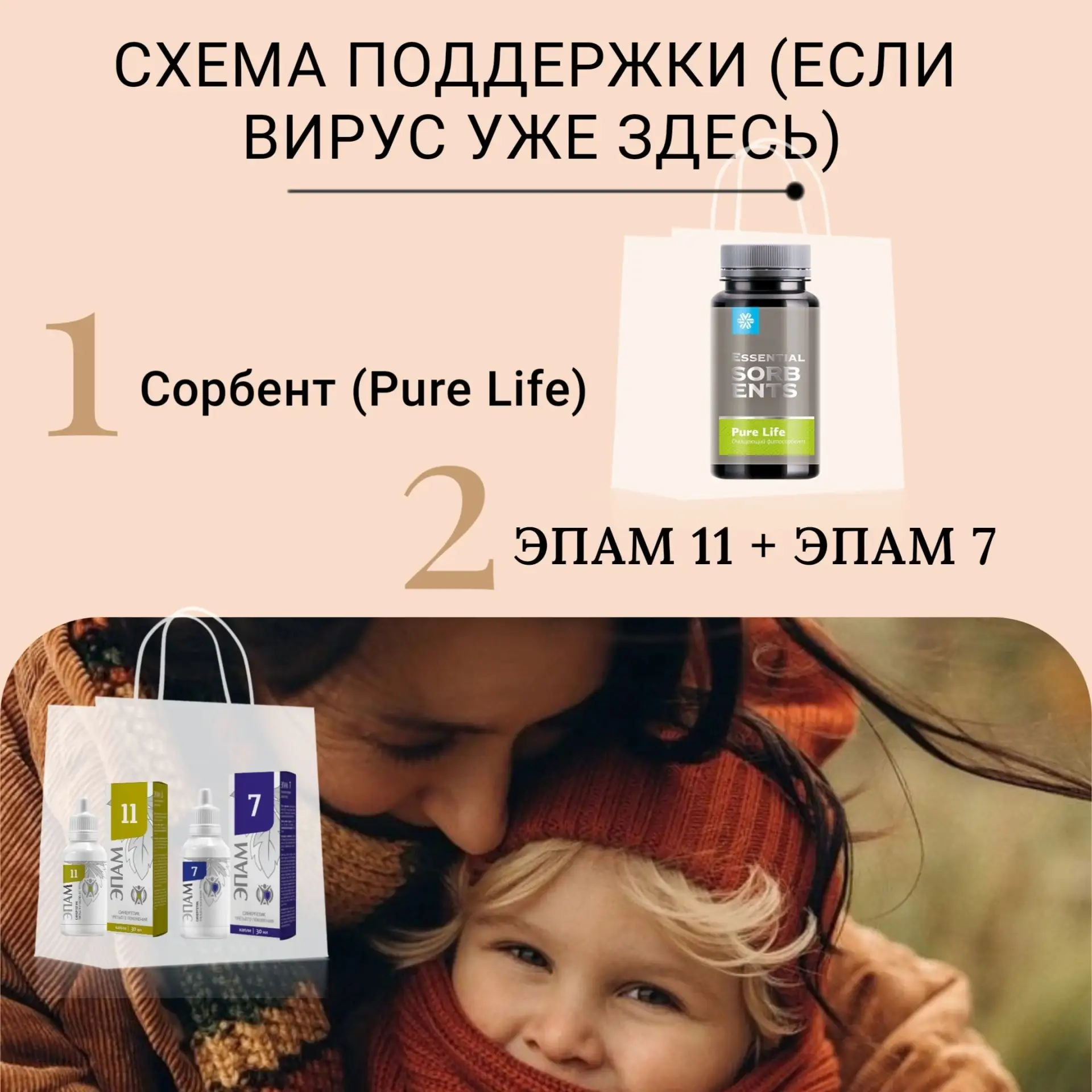 СХЕМА ПОДДЕРЖКИ (если вирус уже здесь)