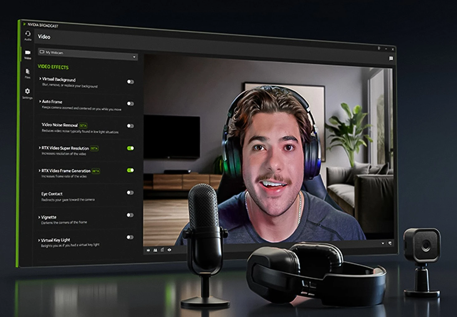 🎥 NVIDIA обновила Broadcast: стримы и звонки станут плавнее