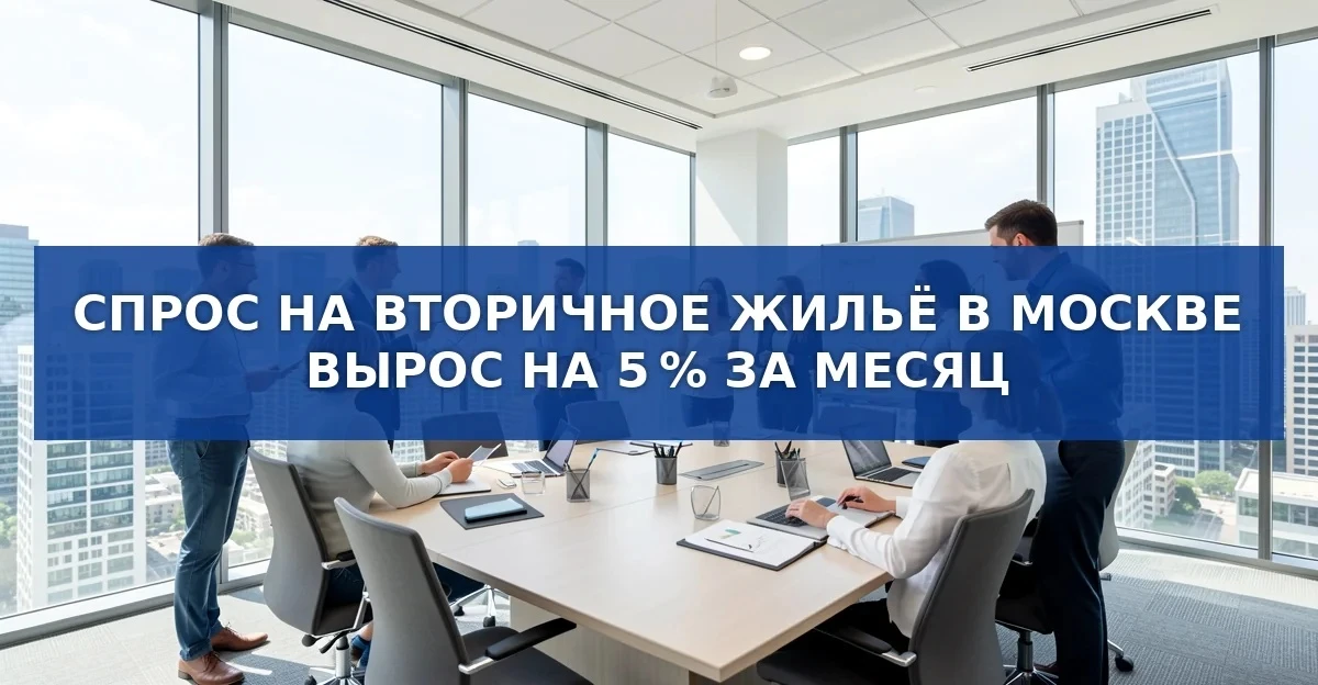 Спрос на вторичное жильё в Москве вырос на 5 % за месяц