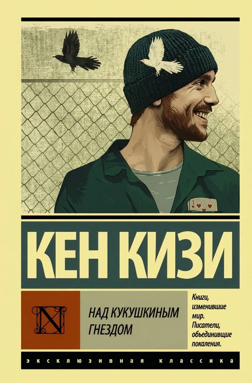 📖 «Над кукушкиным гнездом» Кена Кизи: парень притворился сумасшедшим, чтобы не сидеть ...
