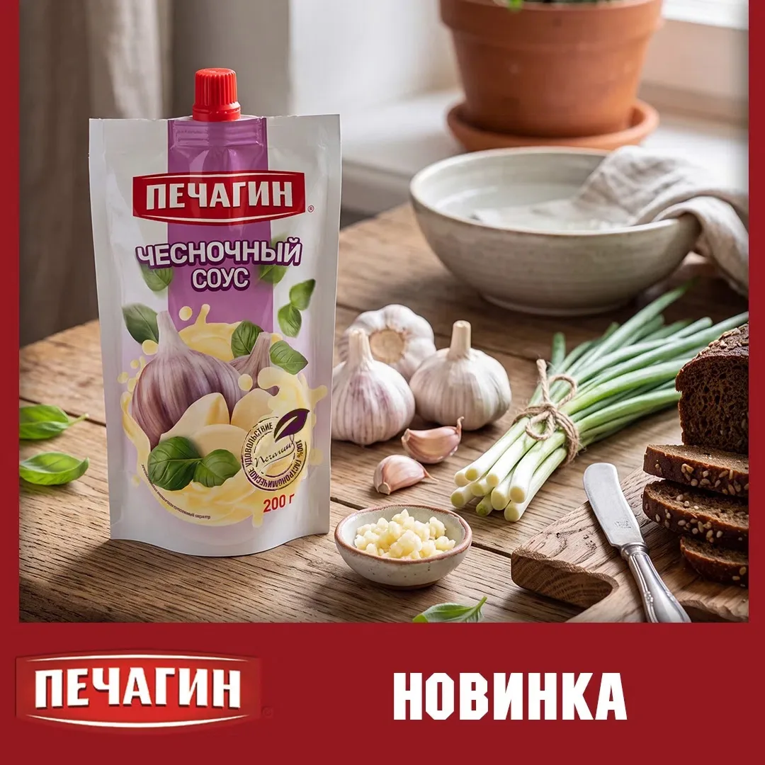 Встречайте новинку от Печагина - Чесночный соус! 🔥