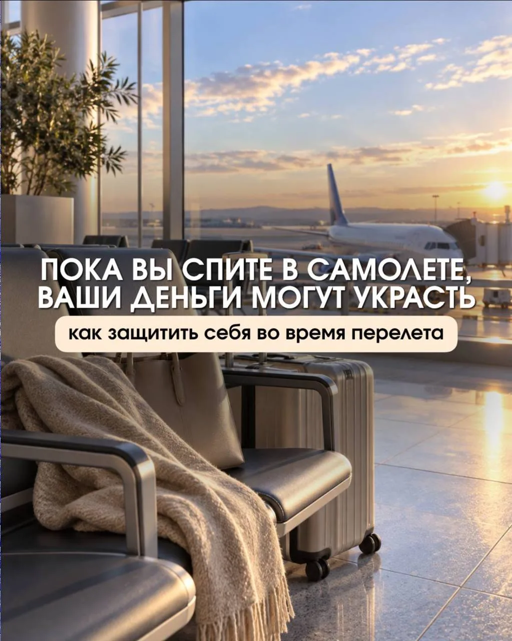 ПОКА ВЫ СПИТЕ В САМОЛЕТЕ, ВАШИ ДЕНЬГИ МОГУТ УКРАСТЬ