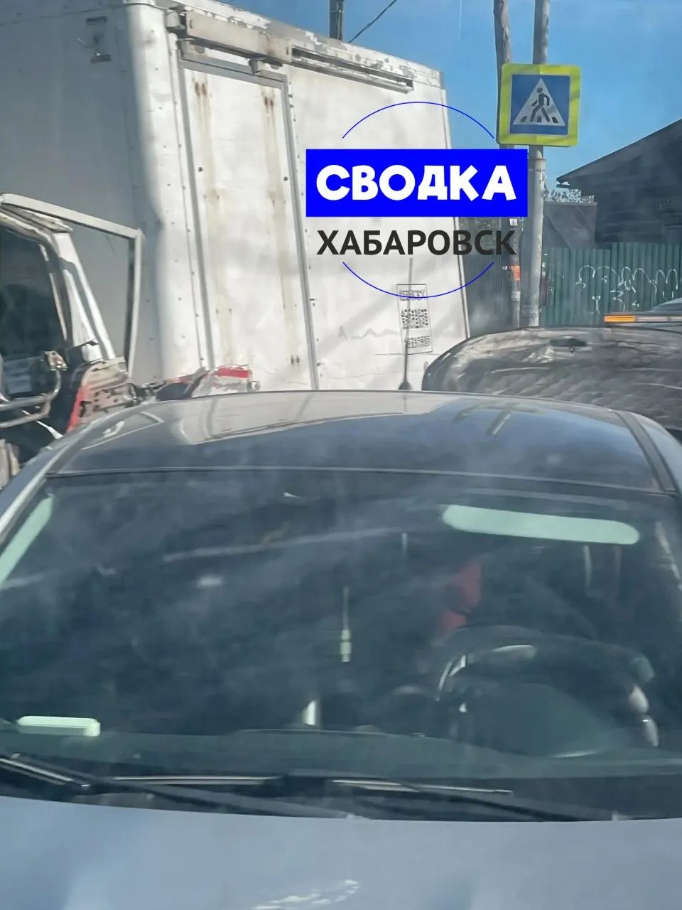 Массовое ДТП возле ТЦ Пихта.