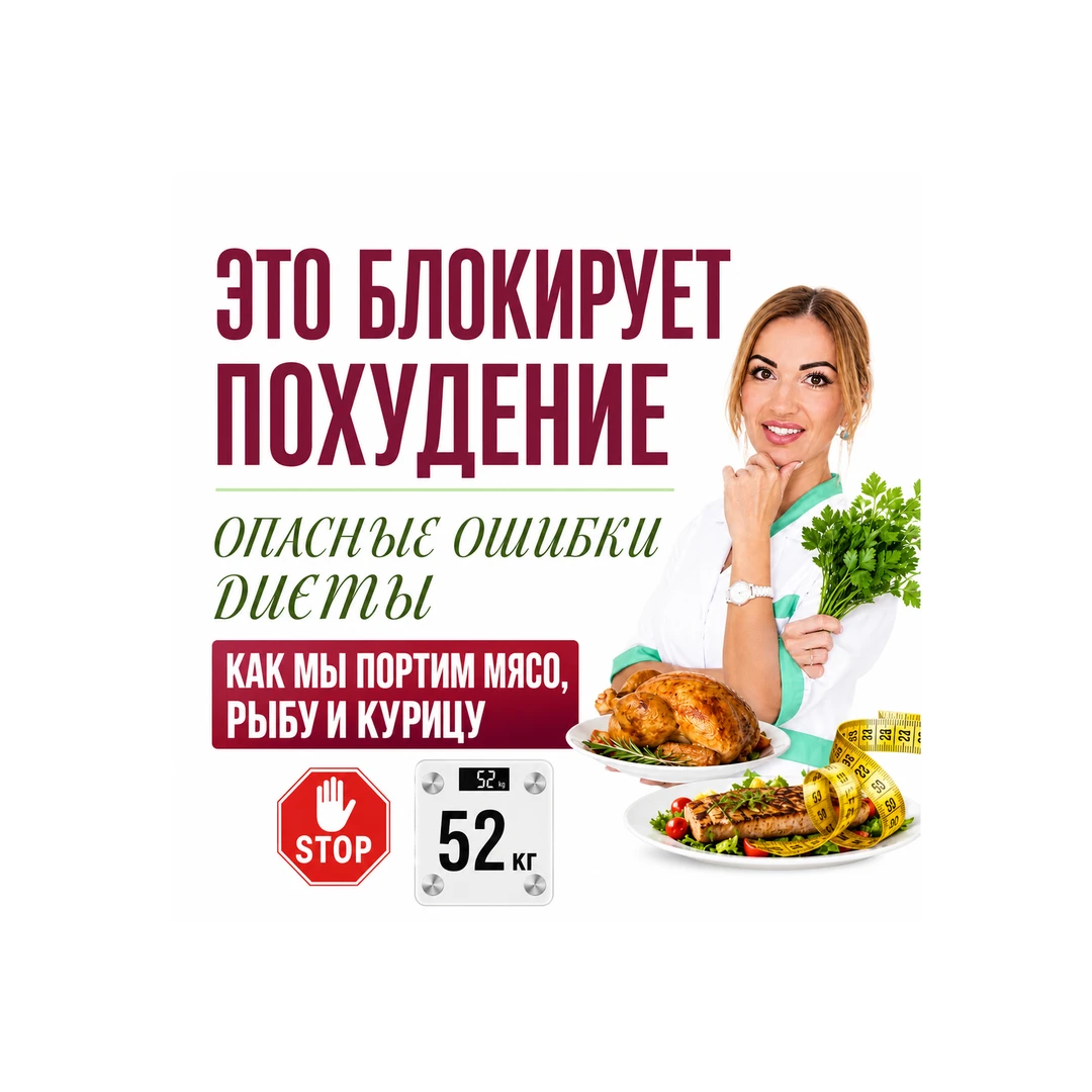 ❤️ ЭТО БЛОКИРУЕТ ПОХУДЕНИЕ❗️ ОПАСНЫЕ ⚠️ОШИБКИ ДИЕТЫ. Как мы портим мясо, рыбу и курицу.